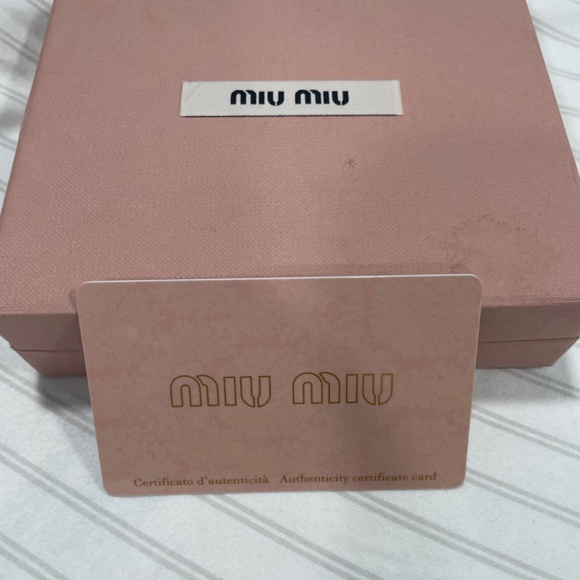 Miu Miu Heart Leather Wallet GUC - Picture 4 of 5